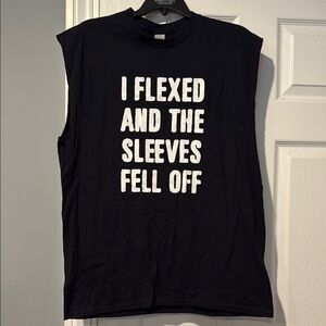 Gildan Black Sleeveless Shirt